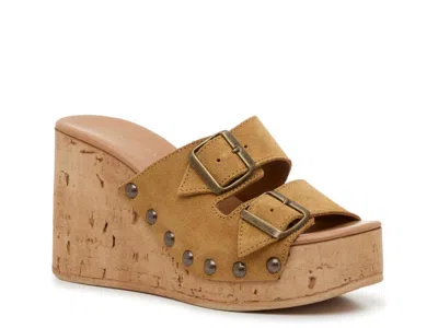 Anna Luisa Amalfi Wedge Sandal In Brown