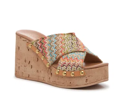Anna Luisa Capri Wedge Sandal In Multi