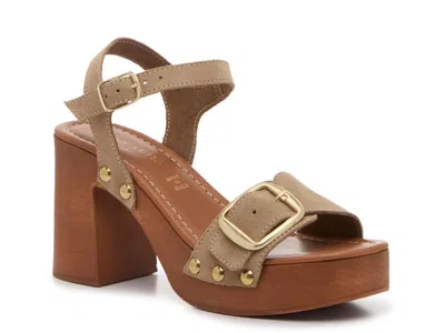 Anna Luisa Portofino Platform Sandal In Brown