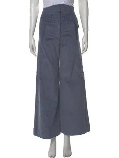 Pre-owned Anna Mason Corduroy Wide Leg Pants W/ Tags In Blue
