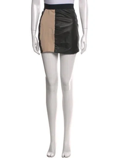 Pre-owned Anna Mason Leather Mini Skirt