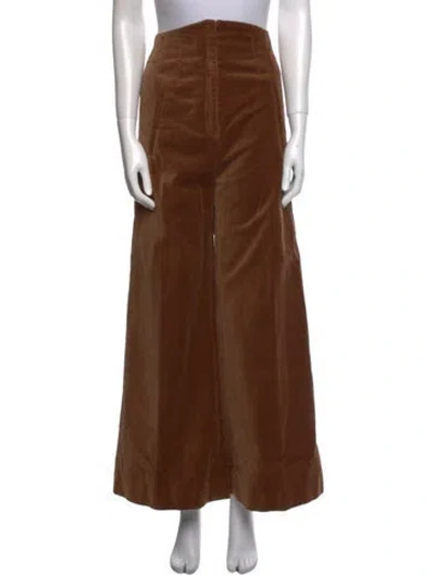 Pre-owned Anna Mason Wide Leg Pants In Brown