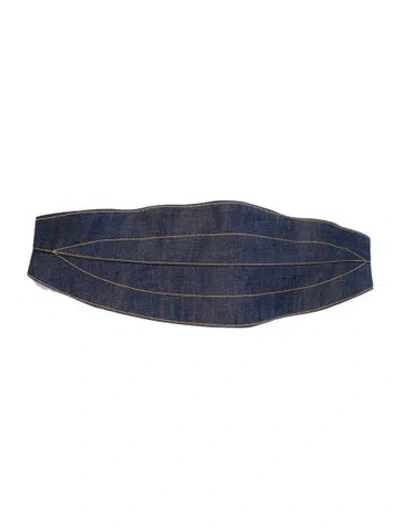 Pre-owned Anna Mason Wide Waist Belt In Multi