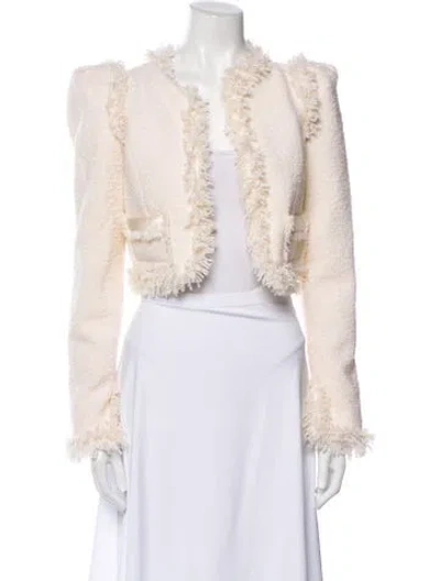 Pre-owned Anna Mason Wool Evening Jacket In Neutral