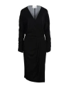 ANNA MOLINARI BLUMARINE ANNA MOLINARI BLUMARINE WOMAN MIDI DRESS BLACK SIZE 6 ACETATE, POLYAMIDE