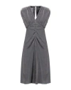 Anna Molinari Blumarine Woman Midi Dress Grey Size 6 Viscose, Polyamide