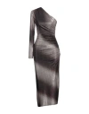 Anna Molinari Blumarine Woman Midi Dress Deep Purple Size 10 Polyester In Purple