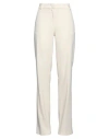 Anna Molinari Blumarine Woman Pants Cream Size 10 Polyester, Elastane In White
