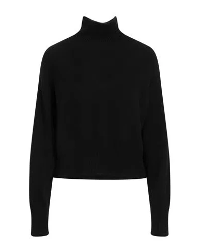 Anna Molinari Blumarine Woman Turtleneck Black Size 2 Wool, Cashmere