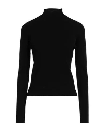 Anna Molinari Blumarine Woman Turtleneck Black Size 4 Viscose, Polyester