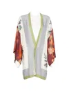 Anna Molinari Floral-print Open-front Jacket In Multi