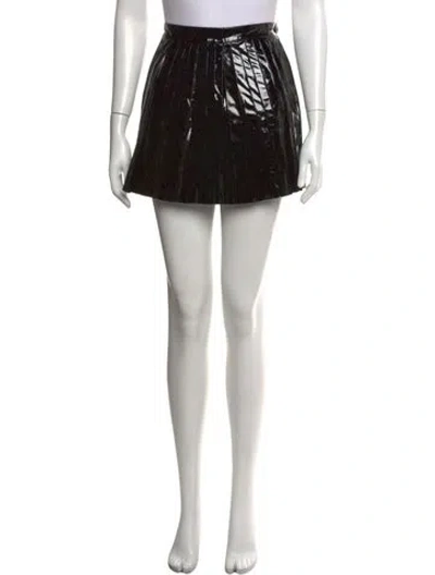 Pre-owned Anna Molinari Mini Skirt W/ Tags In Black