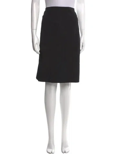 Pre-owned Anna Molinari Pleated Accents Knee-length Skirt