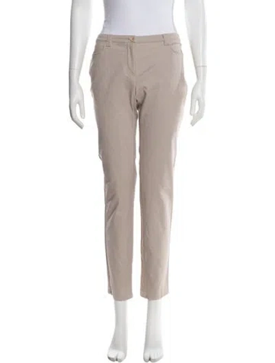 Pre-owned Anna Molinari Skinny Leg Pants In Neutral