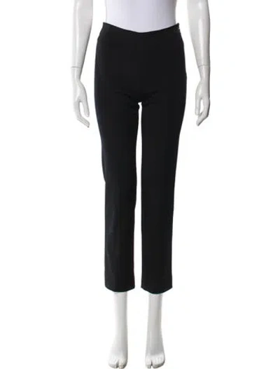 Pre-owned Anna Molinari Straight Leg Pants In Black