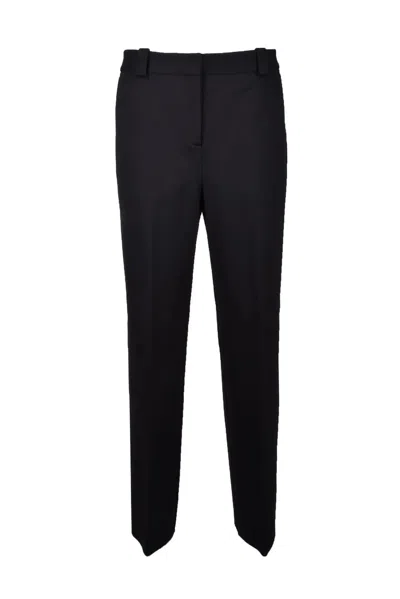 Anna Molinari Straight Leg Trousers And Tailored Fit In Black
