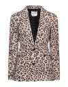 Anna Molinari Woman Blazer Sand Size 8 Polyester, Elastane In Beige