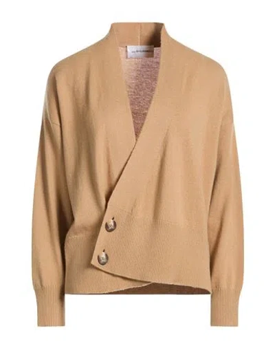 Anna Molinari Woman Cardigan Camel Size 6 Wool, Cashmere In Brown