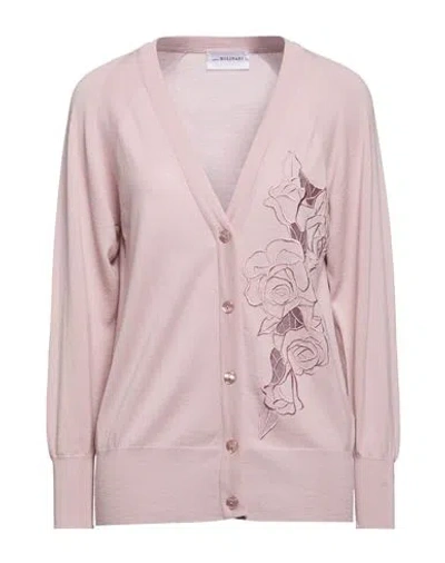 Anna Molinari Woman Cardigan Pink Size 6 Wool