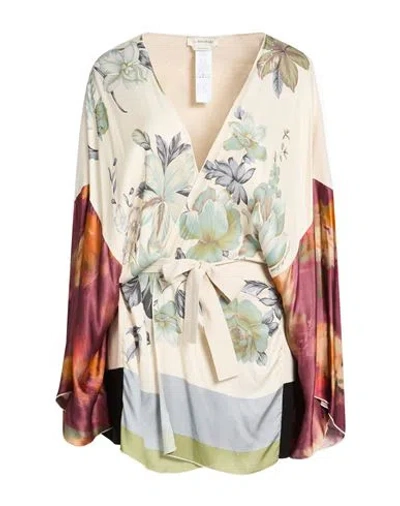 Anna Molinari Woman Jacket Beige Size 4 Viscose, Polyester In Multi
