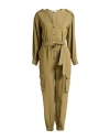 Anna Molinari Woman Jumpsuit Military Green Size 2 Viscose, Polyester