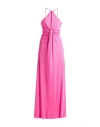 Anna Molinari Woman Maxi Dress Fuchsia Size 4 Viscose In Pink