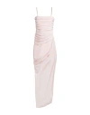 Anna Molinari Woman Maxi Dress Light Pink Size 6 Polyester