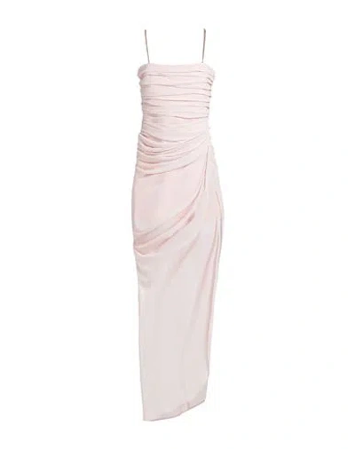 Anna Molinari Woman Maxi Dress Light Pink Size 6 Polyester