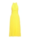 Anna Molinari Woman Maxi Dress Yellow Size 4 Polyester, Brass, Polyamide