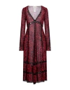 Anna Molinari Woman Midi Dress Red Size 4 Viscose In Red