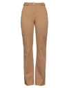 Anna Molinari Woman Pants Camel Size 6 Viscose, Polyamide, Elastane In Beige