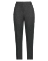 ANNA MOLINARI ANNA MOLINARI WOMAN PANTS CHARCOAL SIZE 8 VISCOSE, LINEN, VIRGIN WOOL, ELASTANE