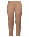 Anna Molinari Woman Pants Khaki Size 10 Polyester, Viscose, Elastane In Beige