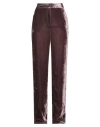 Anna Molinari Woman Pants Mauve Size 4 Viscose, Cotton In Purple