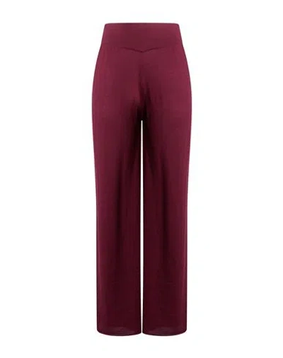 Anna Molinari Woman Pants Plum Size 10 Merino Wool In Purple