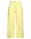 Anna Molinari Woman Pants Yellow Size 2 Cotton, Polyamide