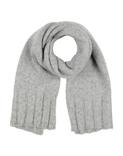 Anna Molinari Woman Scarf Light Grey Size - Wool, Metal Fiber, Polyamide In Gray