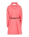 Anna Molinari Woman Shirt Coral Size 4 Cotton, Elastane In Pink