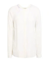 Anna Molinari Woman Shirt Off White Size 4 Acetate, Silk In White