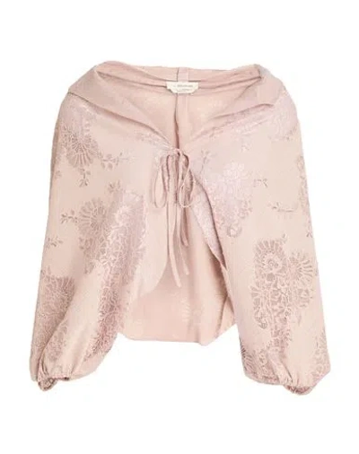 Anna Molinari Woman Shrug Blush Size 8 Polyester In Pink