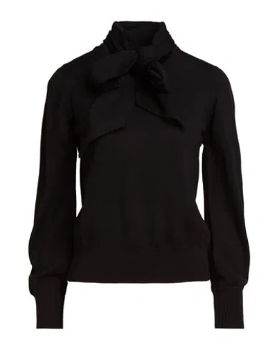 Anna Molinari Woman Sweater Black Size 10 Merino Wool