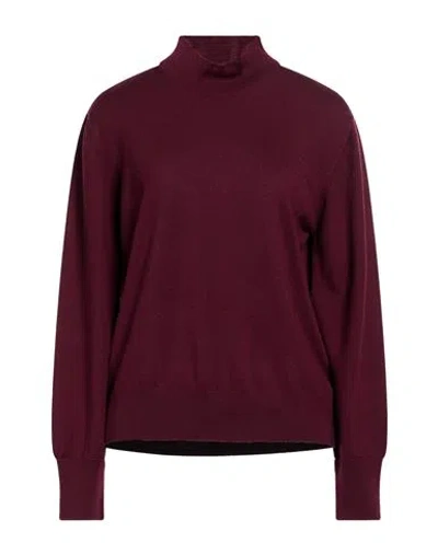 Anna Molinari Woman Sweater Burgundy Size 12 Merino Wool