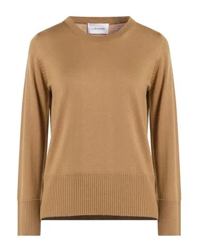 Anna Molinari Woman Sweater Camel Size 4 Merino Wool In Beige