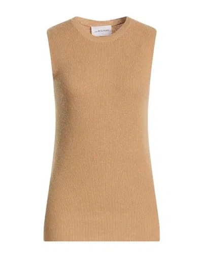 Anna Molinari Woman Sweater Camel Size 6 Wool, Cashmere In Brown