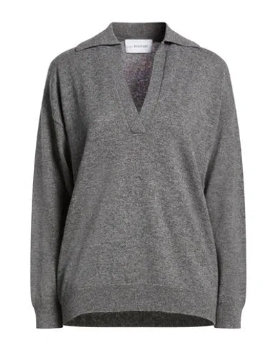 Anna Molinari Woman Sweater Grey Size 8 Wool, Cashmere In Gray