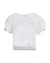 Anna Molinari Woman T-shirt White Size 4 Cotton In White