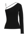 Anna Molinari Woman Top Black Size M Acrylic, Polyester In Black