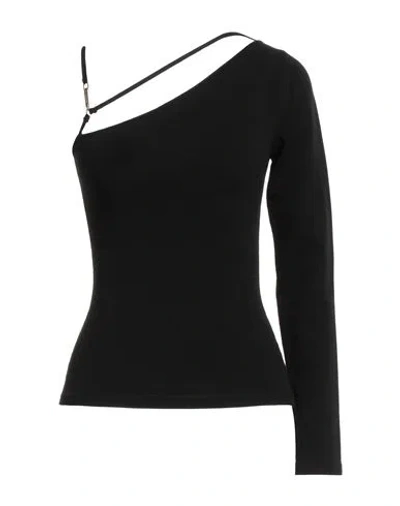 Anna Molinari Woman Top Black Size M Acrylic, Polyester