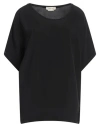Anna Molinari Woman Top Charcoal Size 10 Acetate, Silk In Grey