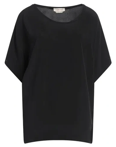 Anna Molinari Woman Top Charcoal Size 10 Acetate, Silk In Grey
